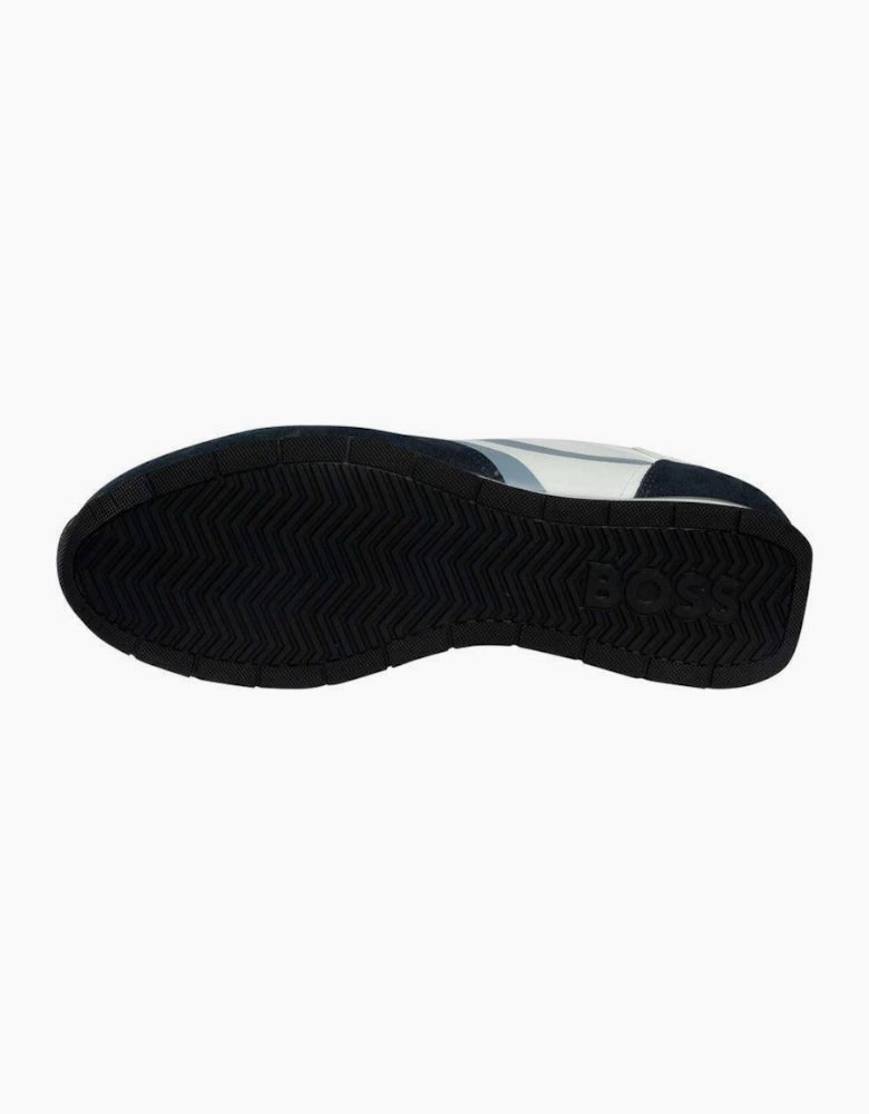 BOSS Levon Runn Trainers Open Blue