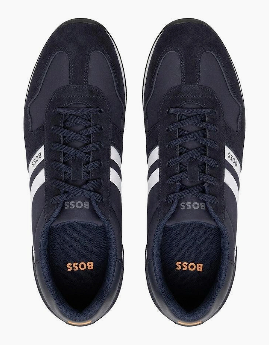 BOSS Levon Runn Trainers Dark Blue