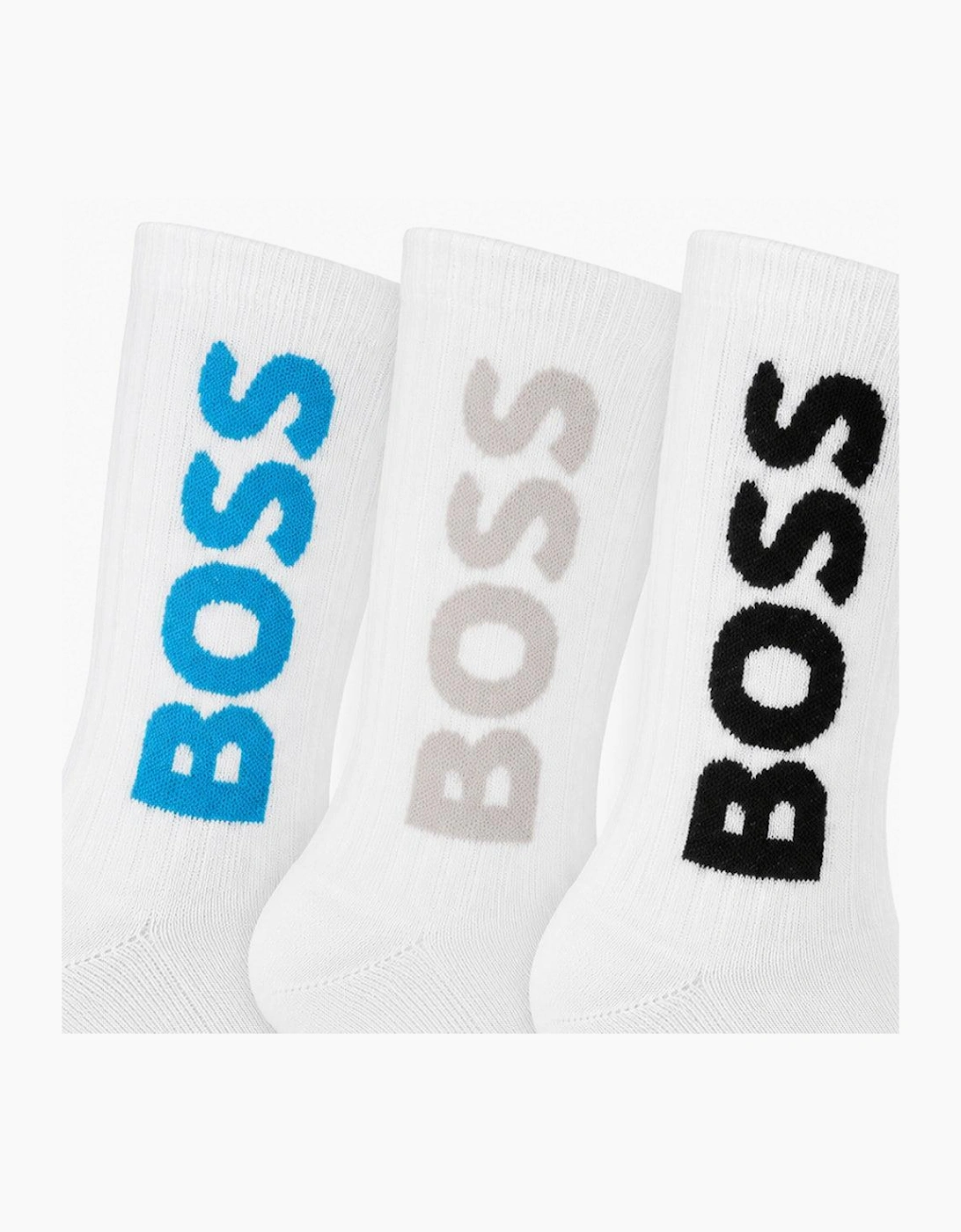 BOSS 3 Pack Sport Socks White