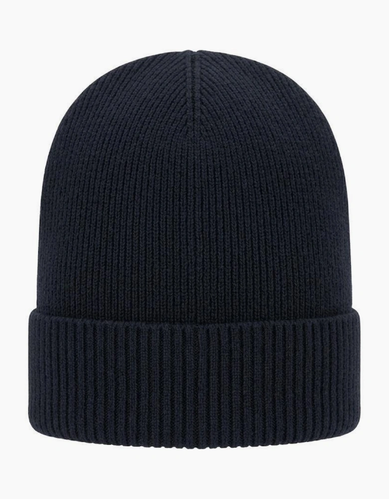 BOSS Asic Logo Beanie Hat Navy