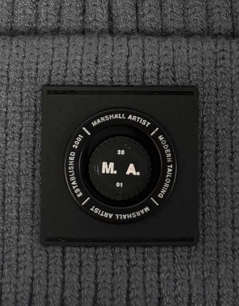 Marshall Artist Siren Cable Knit Beanie Hat Storm Grey