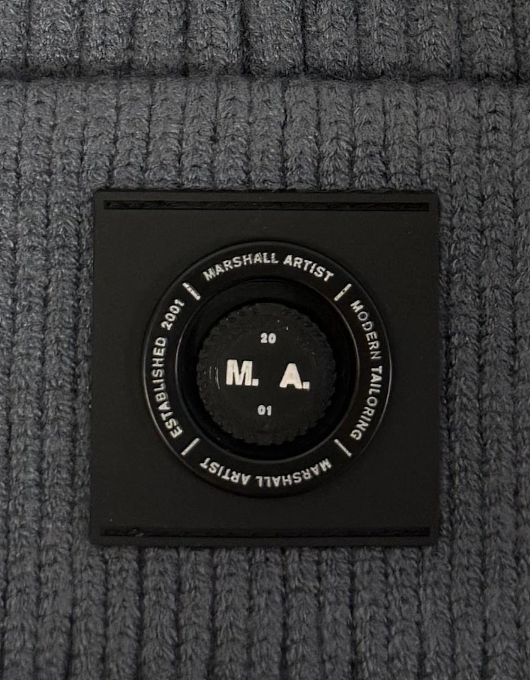 Marshall Artist Siren Cable Knit Beanie Hat Storm Grey