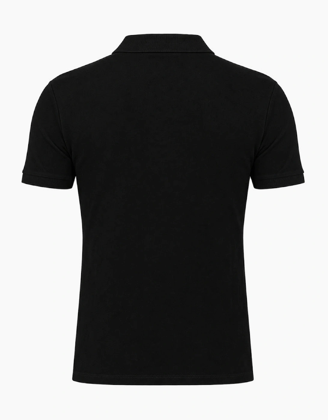 Diesel T-Harry Black Zip Closure Polo Shirt