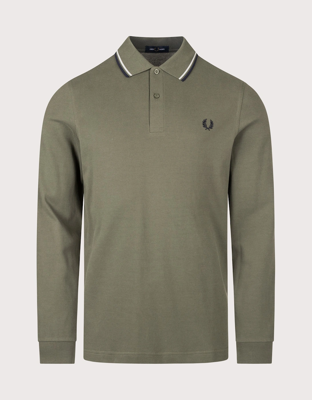 Regular Fit Long Sleeve Twin Tipped Polo Shirt