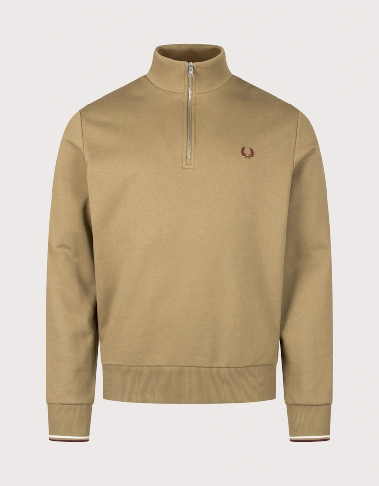 Regular Fit Quarter Zip Sweatshirt