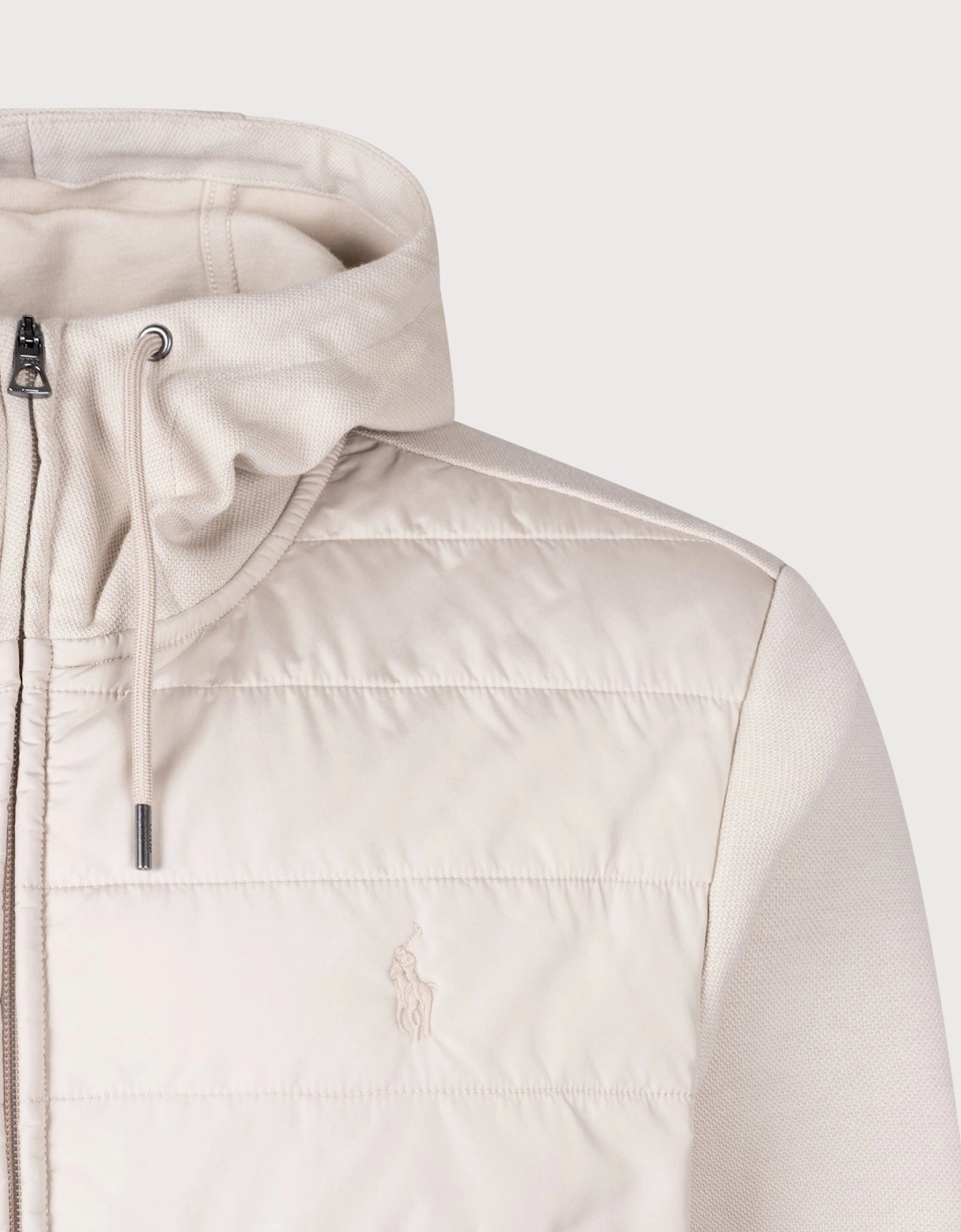 Double Knit Jacquard Zip Through Hoodie