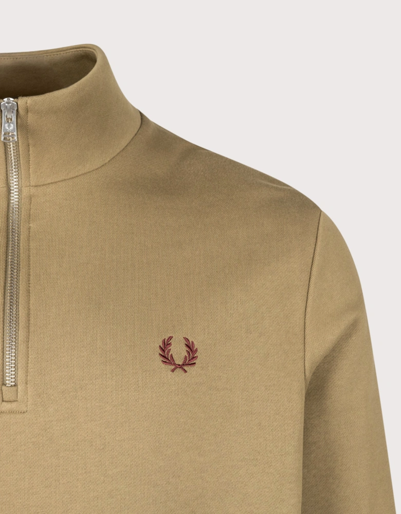 Regular Fit Quarter Zip Sweatshirt