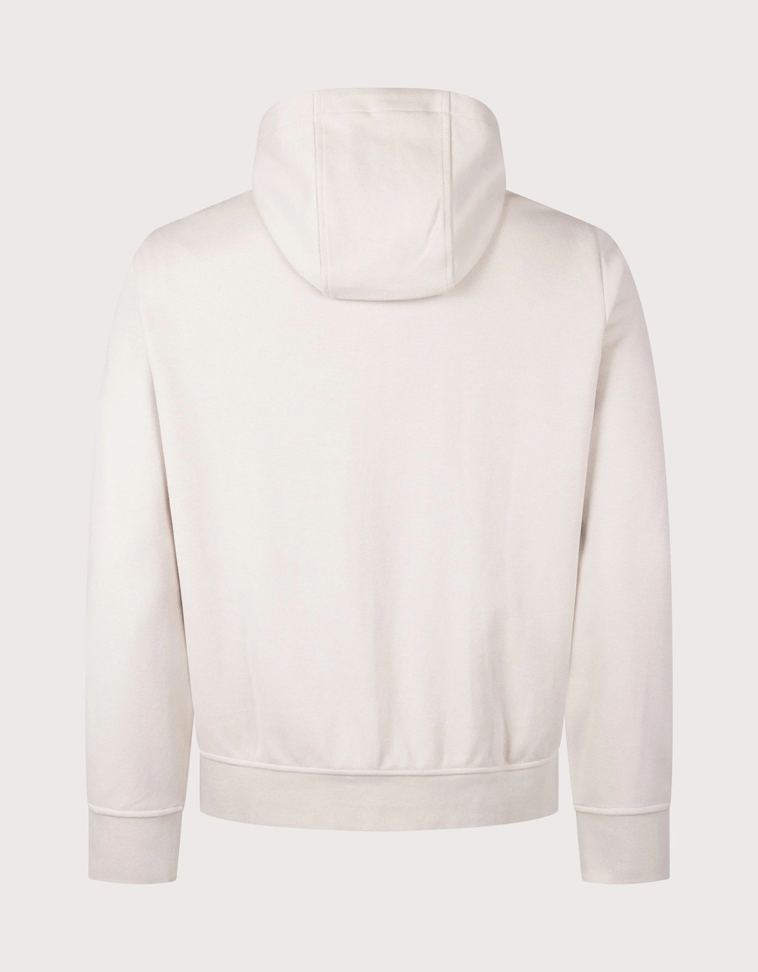 Double Knit Jacquard Zip Through Hoodie