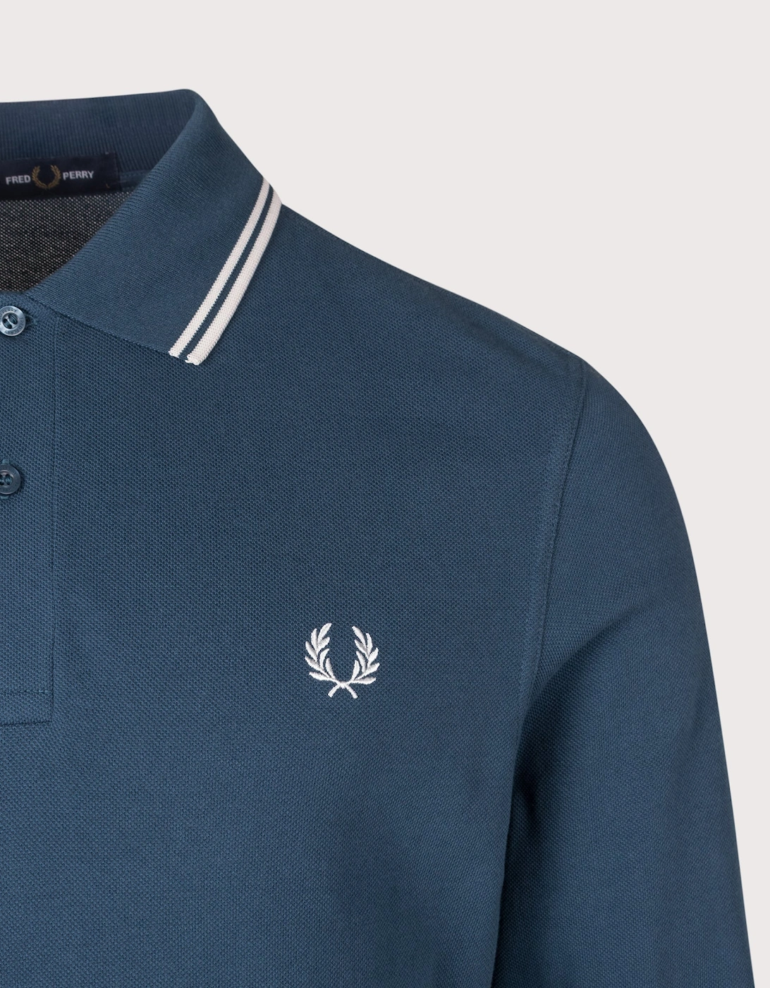 Regular Fit Long Sleeve Twin Tipped Polo Shirt