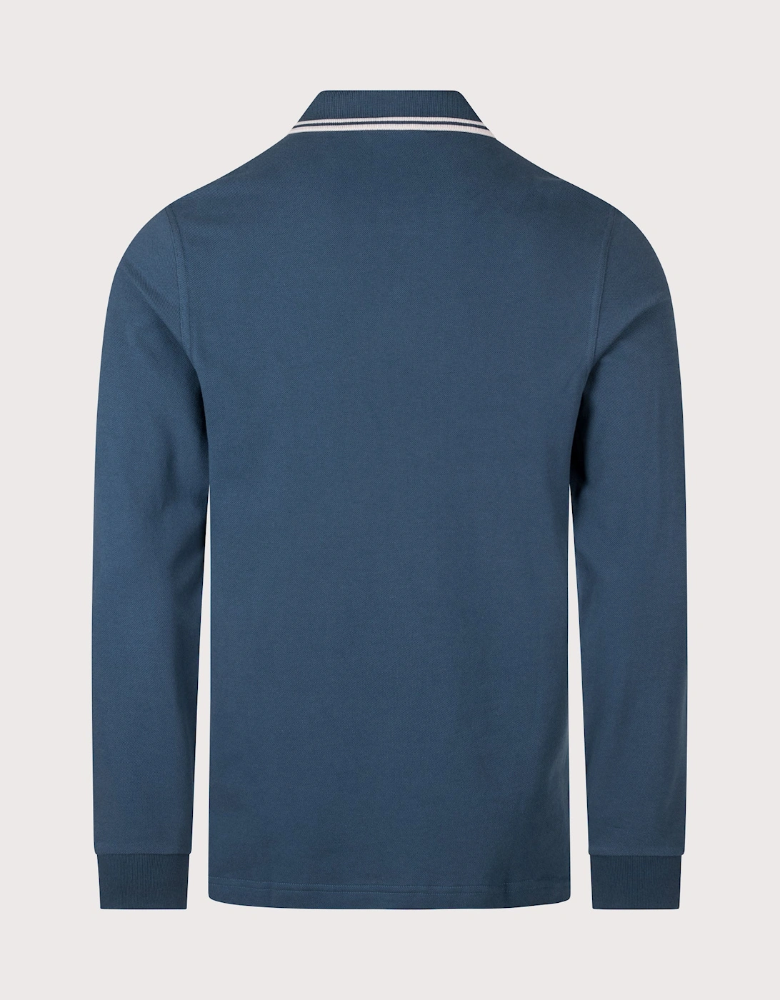 Regular Fit Long Sleeve Twin Tipped Polo Shirt