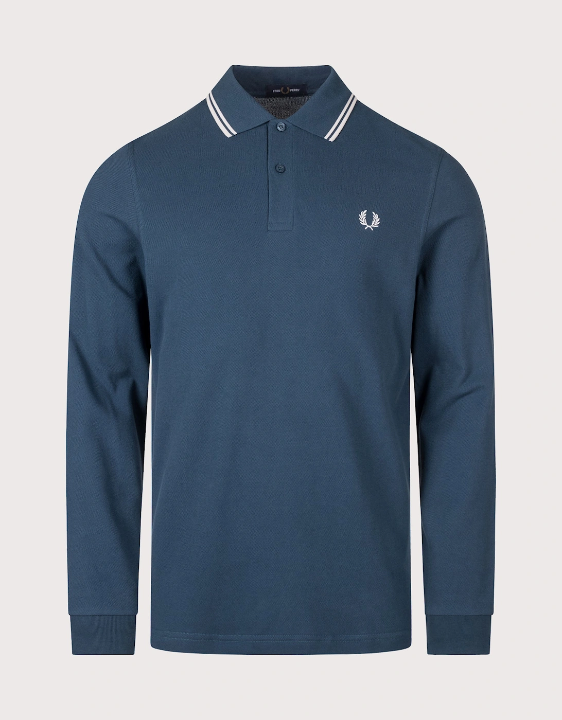 Regular Fit Long Sleeve Twin Tipped Polo Shirt