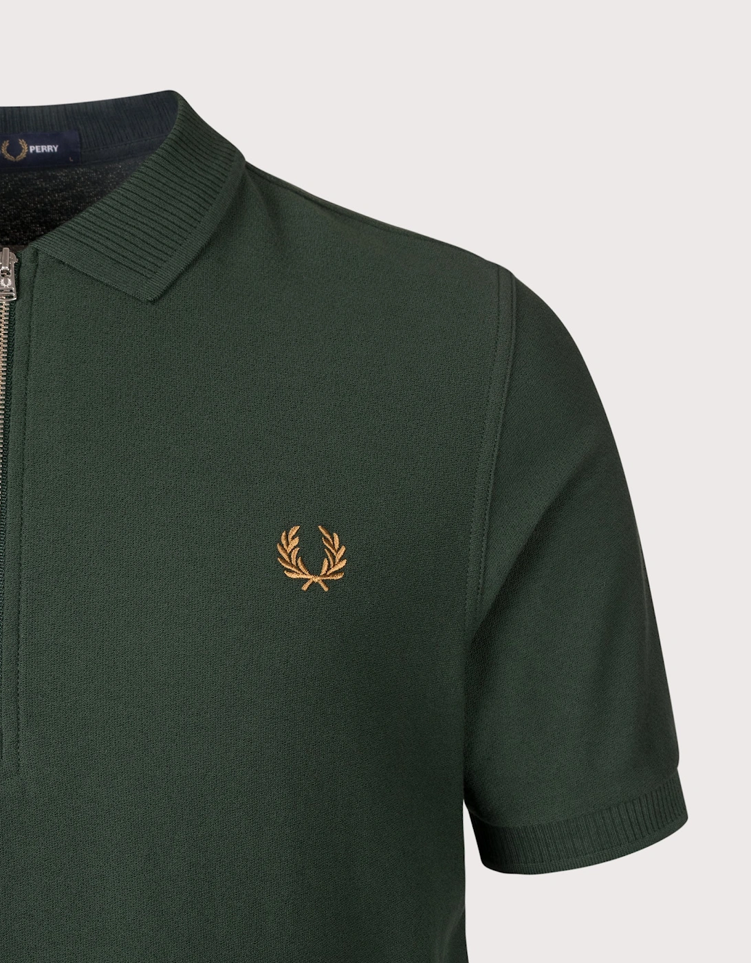Regular Fit Crepe Piqué Polo Shirt