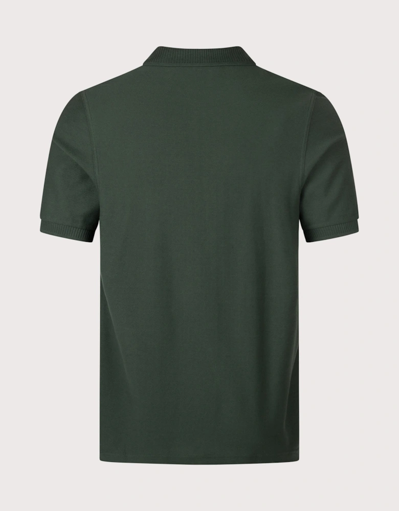 Regular Fit Crepe Piqué Polo Shirt