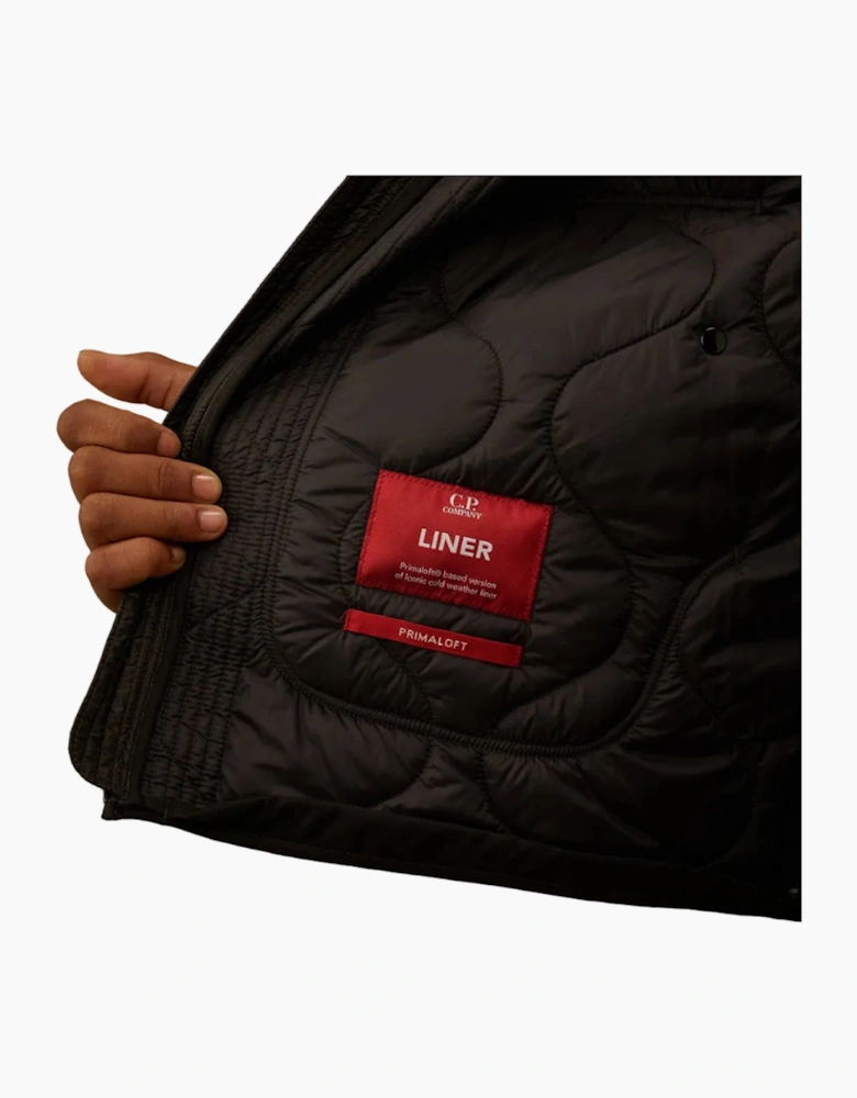 Quilted Liner Hooded Lens Jacket
