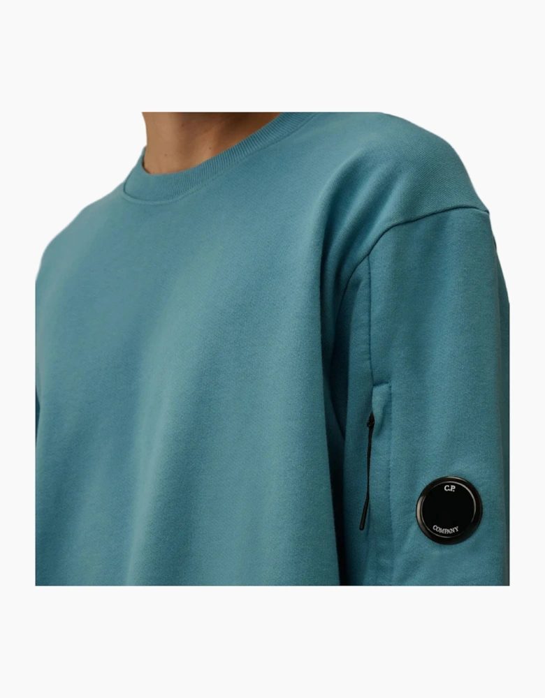 Diagonal Raised Fleece Lens Sweatshirt