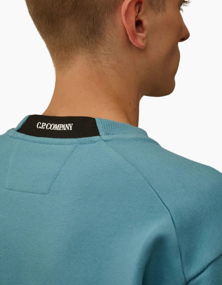 Diagonal Raised Fleece Lens Sweatshirt