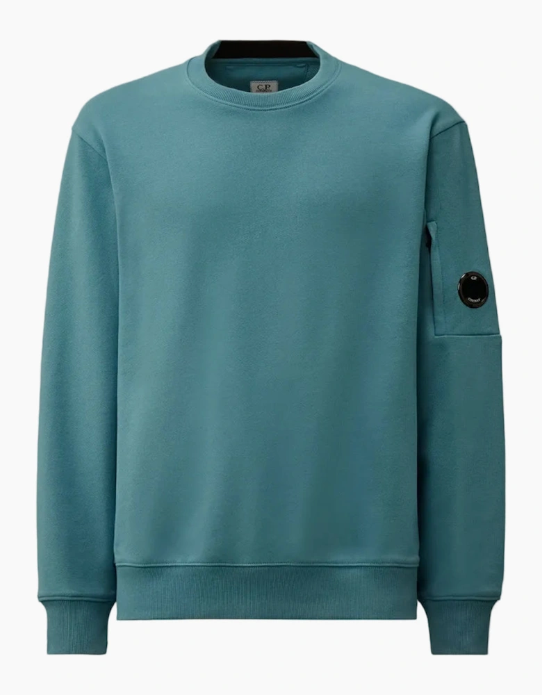 Diagonal Raised Fleece Lens Sweatshirt