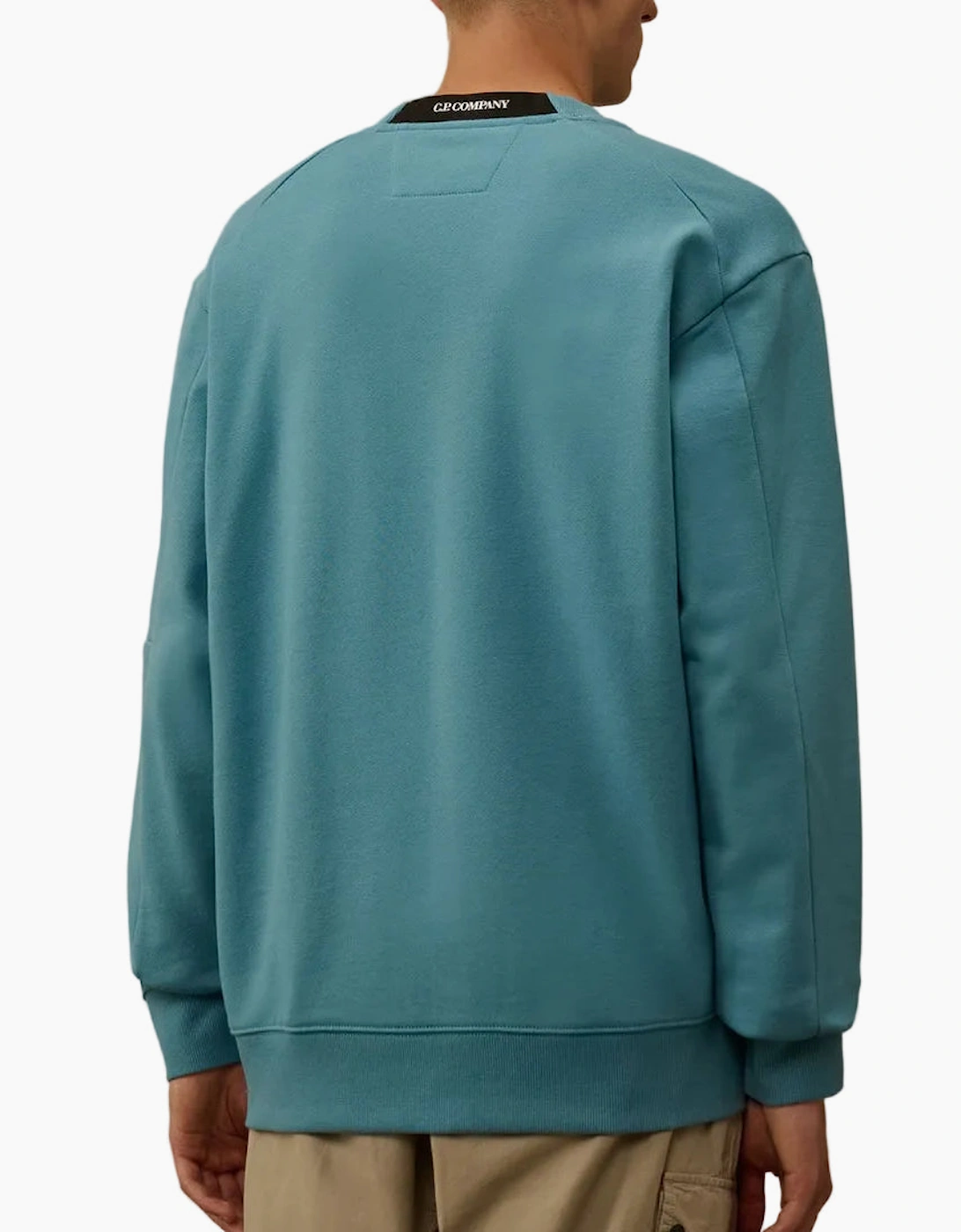 Diagonal Raised Fleece Lens Sweatshirt