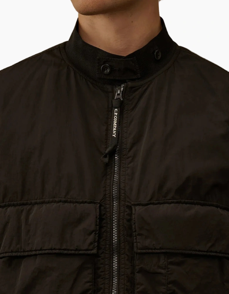 Chrome-R Padded Lens Bomber Jacket