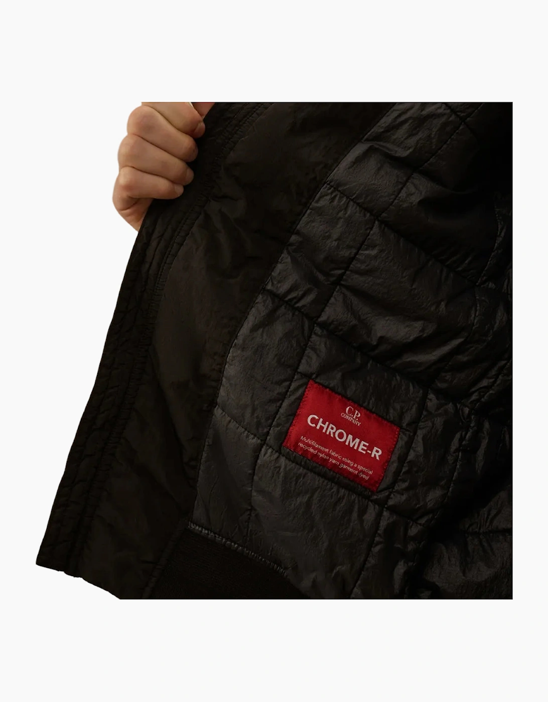 Chrome-R Padded Lens Bomber Jacket
