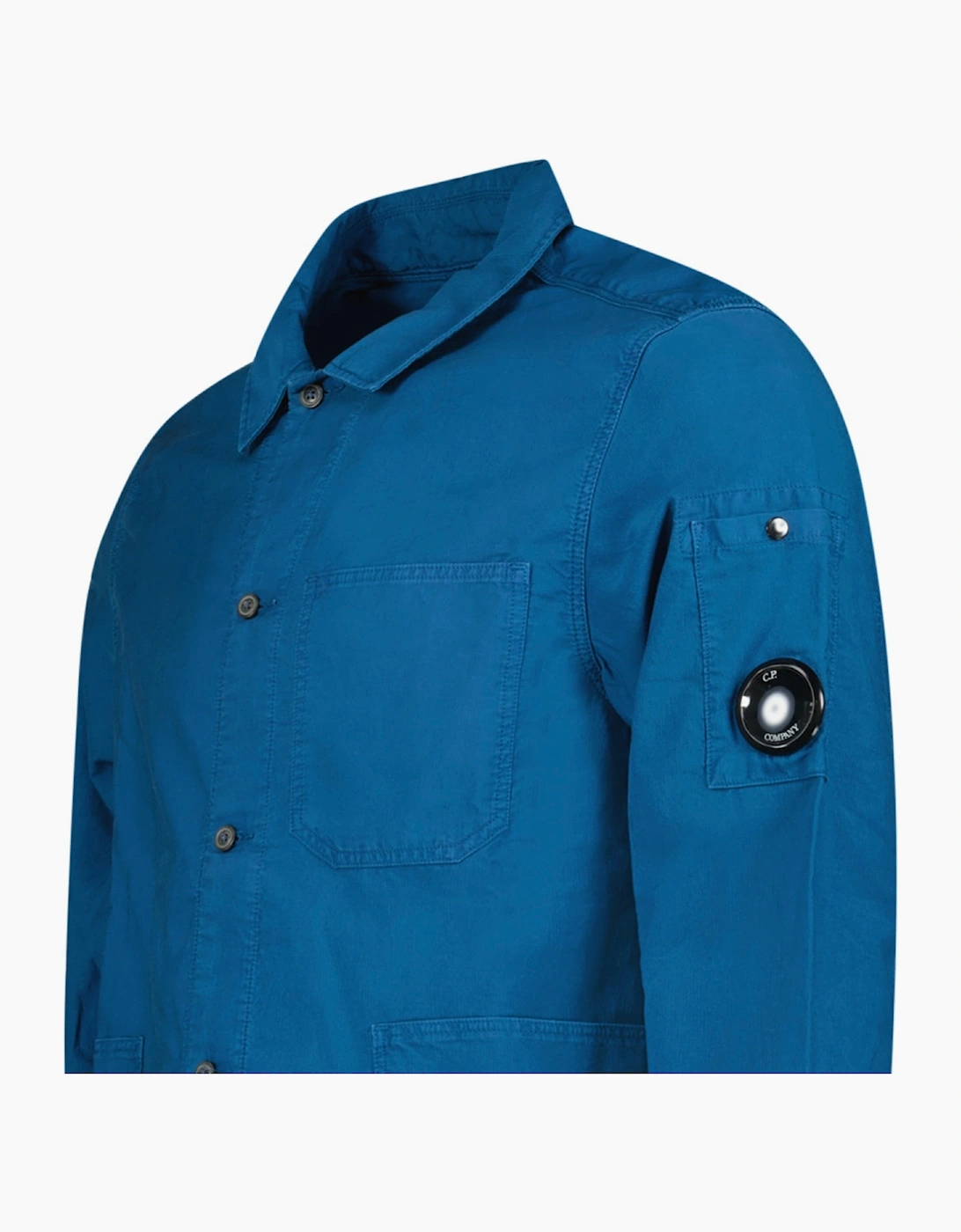 CP Company Ottoman Workwear Shirt in Blue