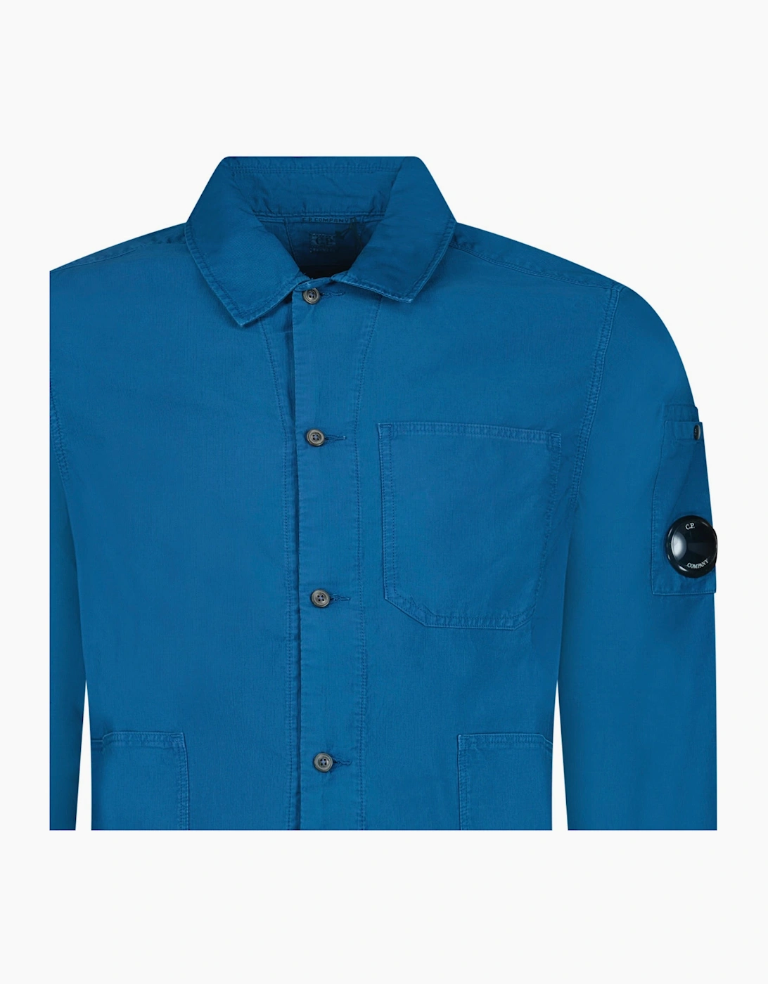CP Company Ottoman Workwear Shirt in Blue