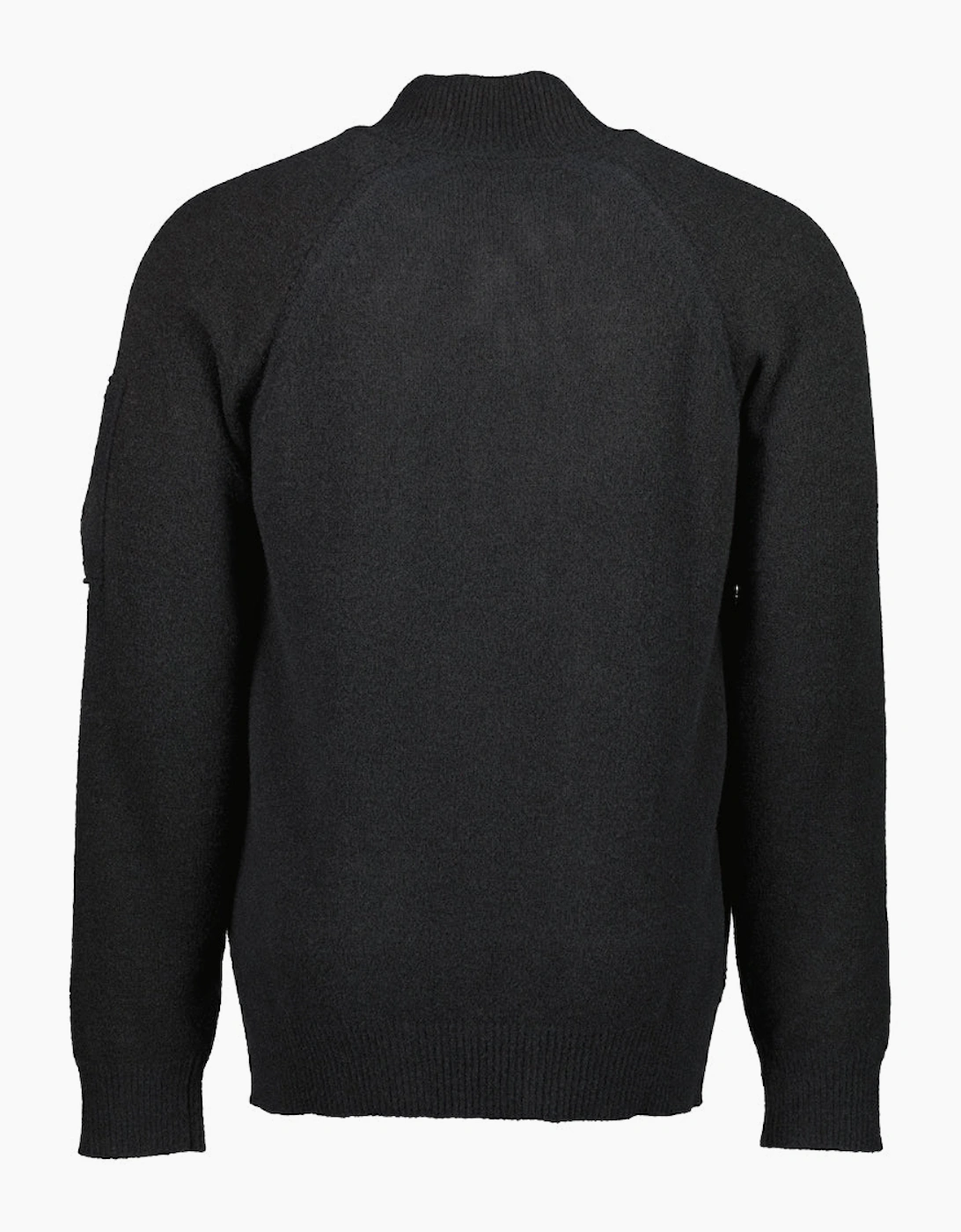 Polo Collar Quarter Zip Lens Fleece Knit