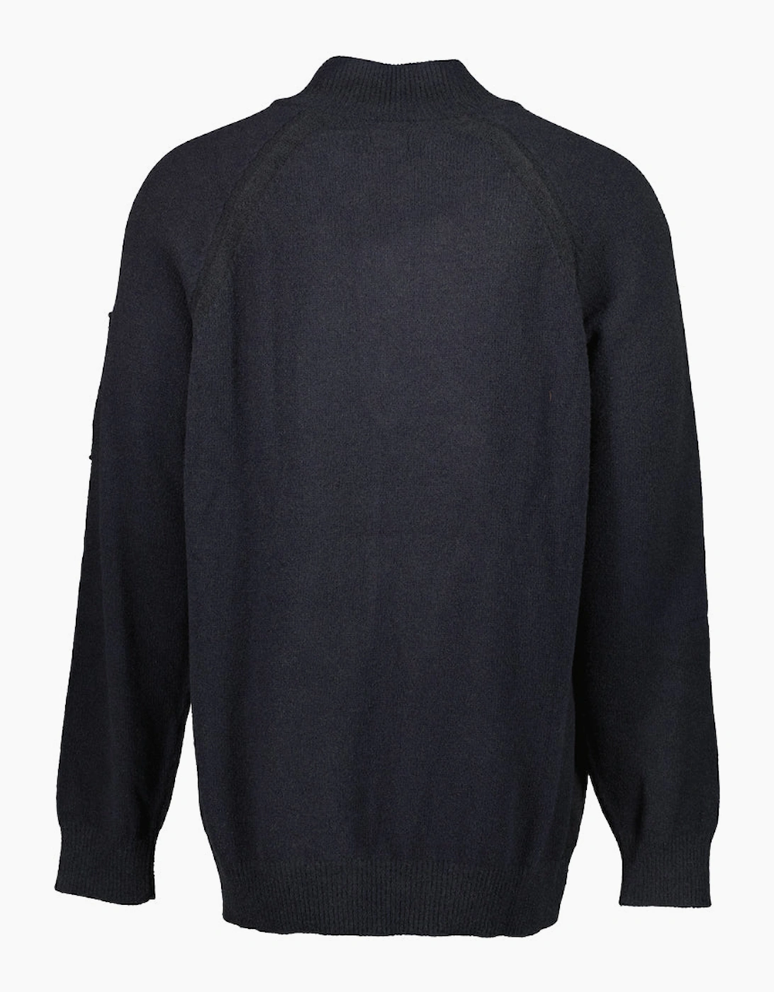 Polo Collar Quarter Zip Lens Fleece Knit