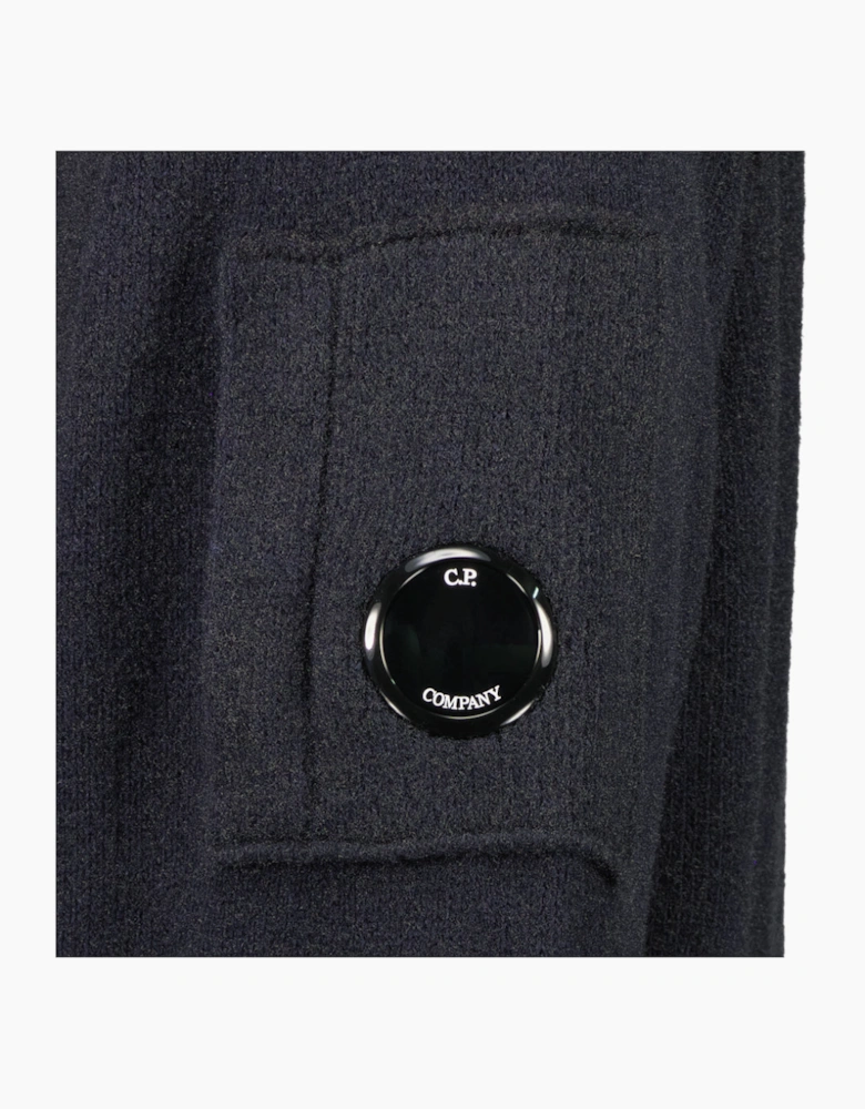 Polo Collar Quarter Zip Lens Fleece Knit