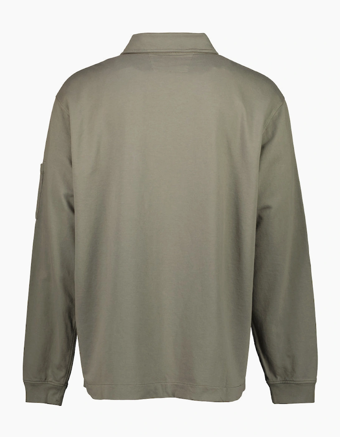 Light Fleece Polo Zip Lens Sweatshirt