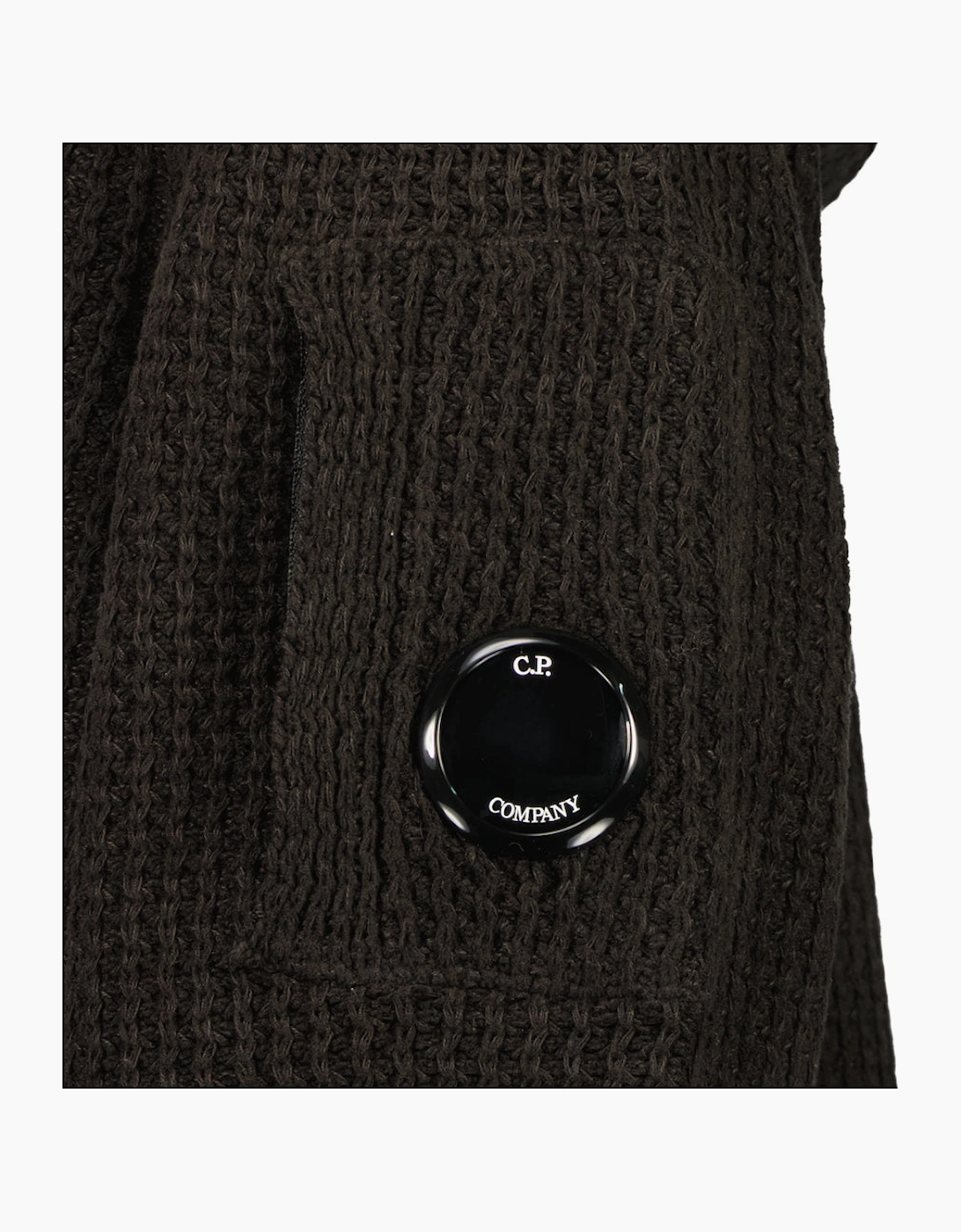 Chenille Waffle Knit Lens Hoodie