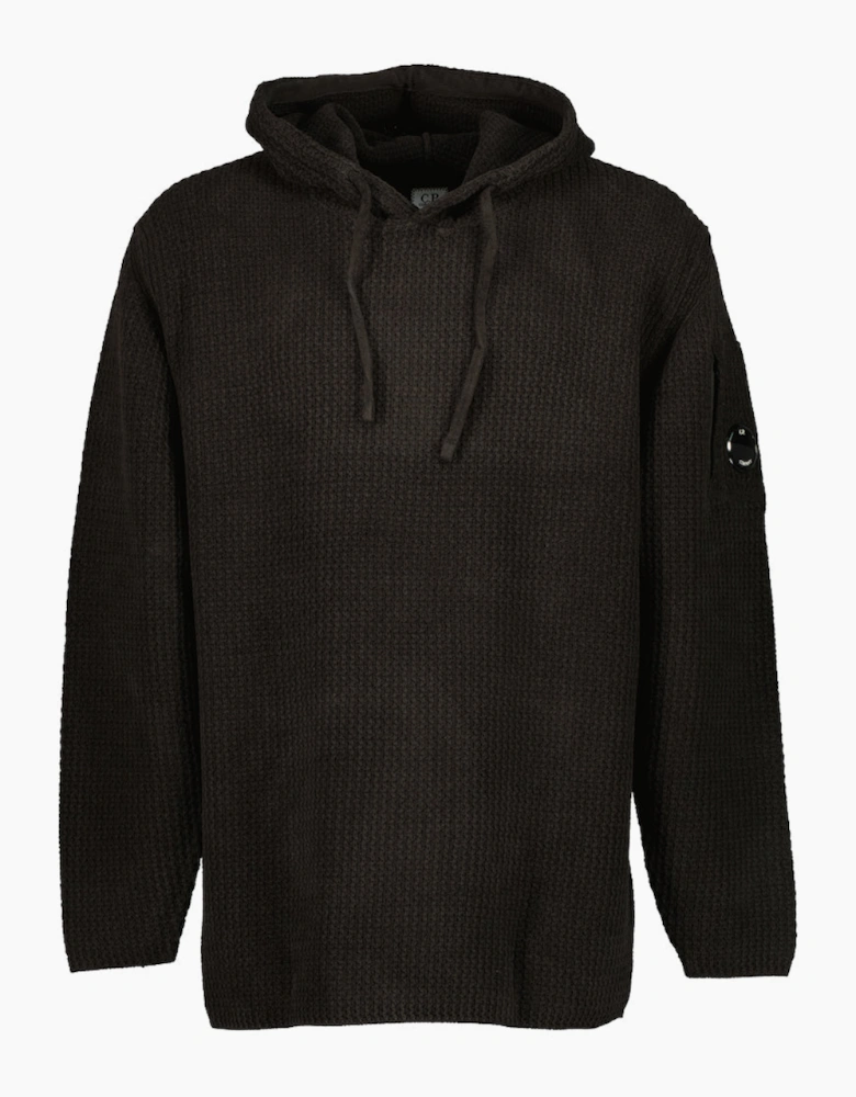 Chenille Waffle Knit Lens Hoodie