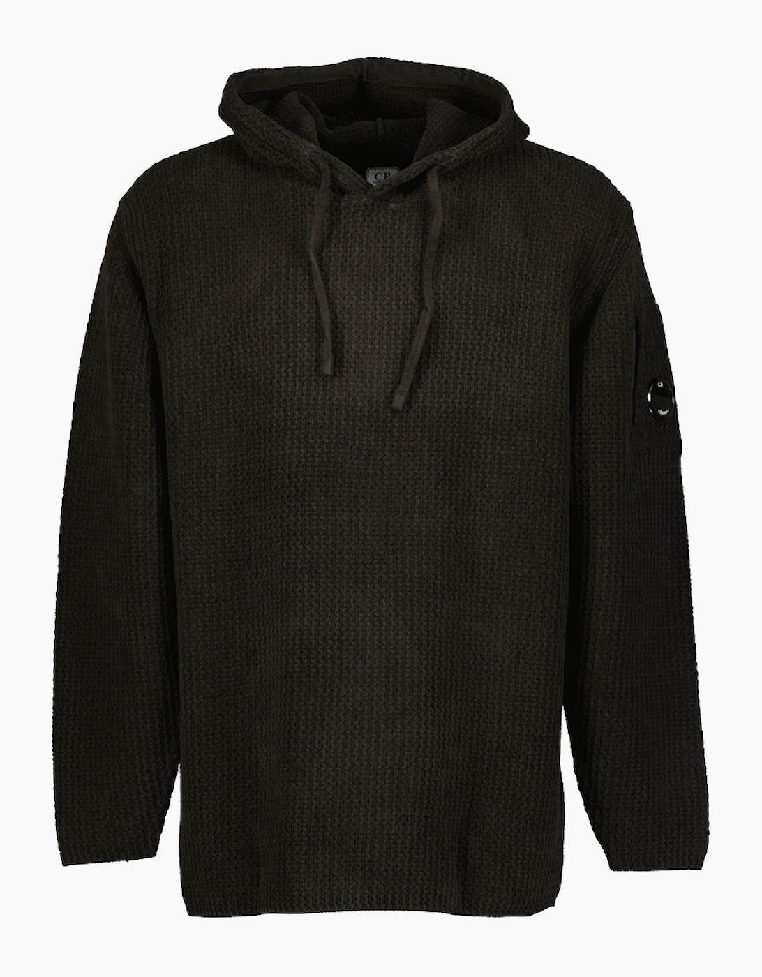 Chenille Waffle Knit Lens Hoodie