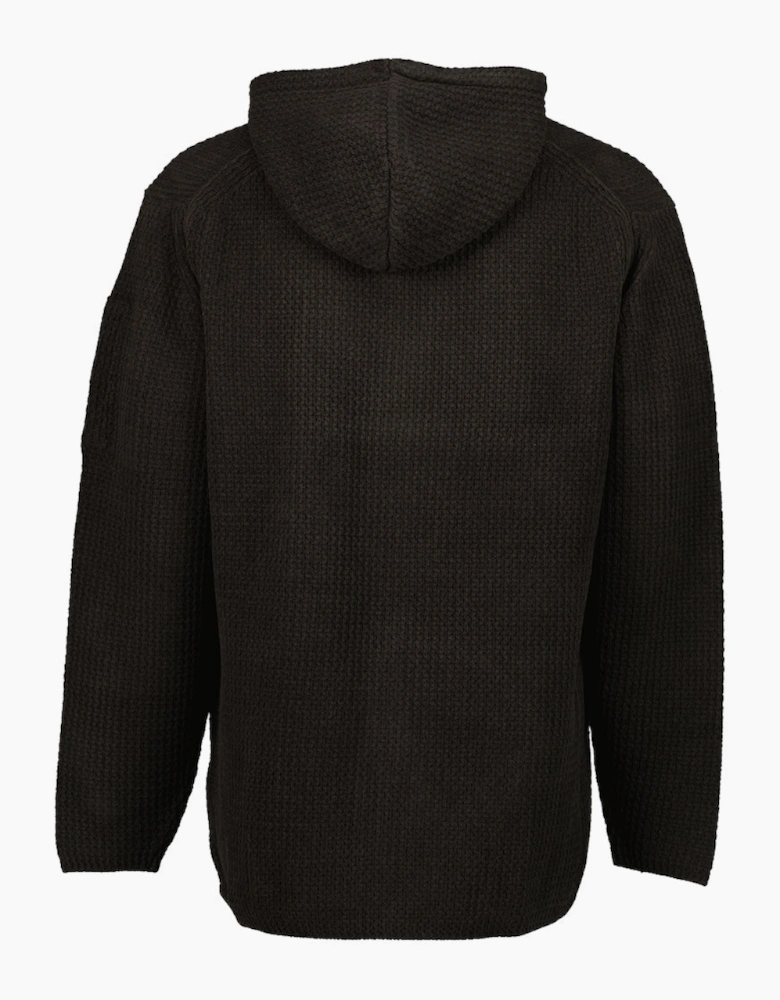 Chenille Waffle Knit Lens Hoodie