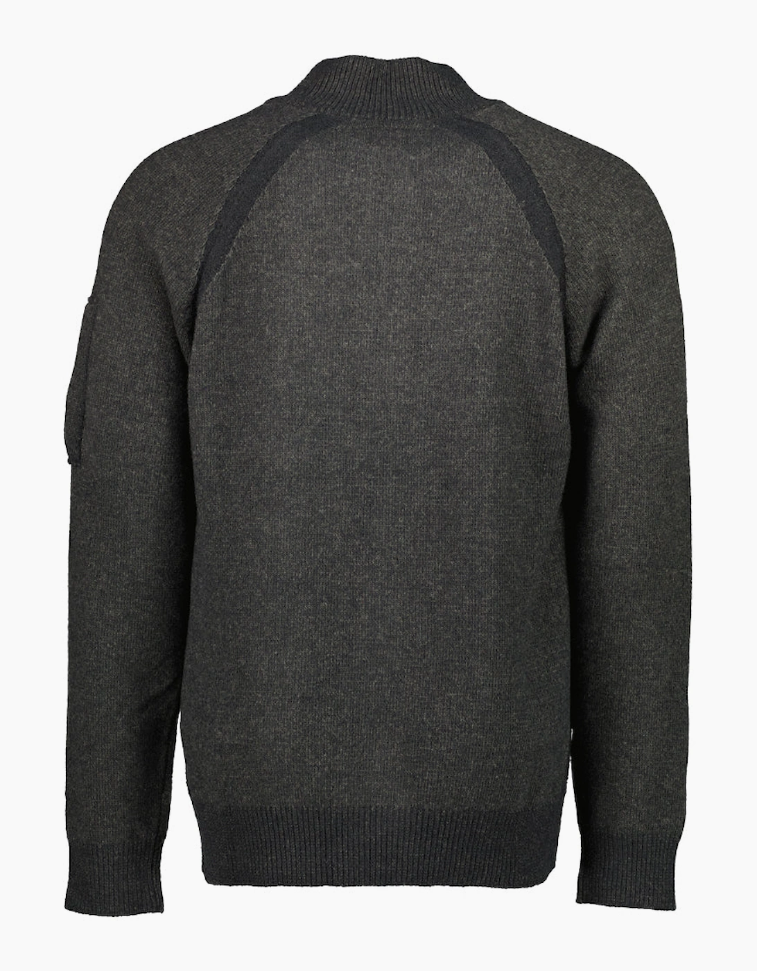 Polo Collar Quarter Zip Lens Fleece Knit