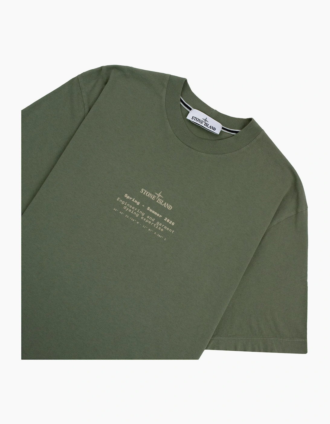 Stone Island 2100001 'Expertise' Regular Fit T-shirt Military Green V005G