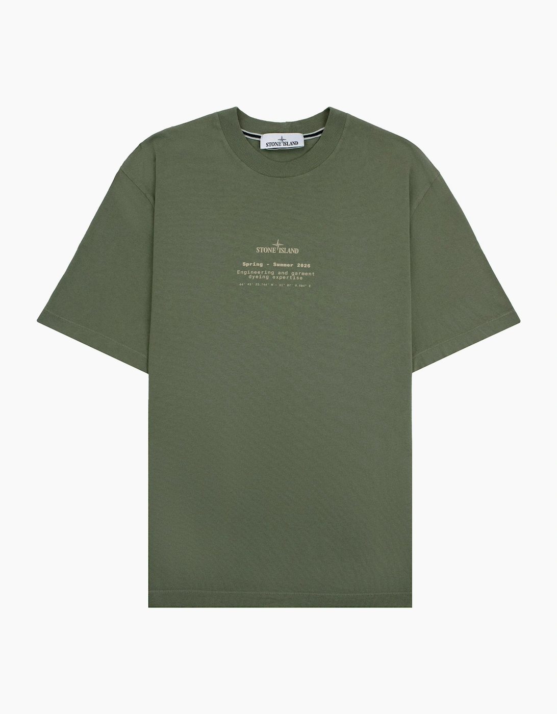 Stone Island 2100001 'Expertise' Regular Fit T-shirt Military Green V005G