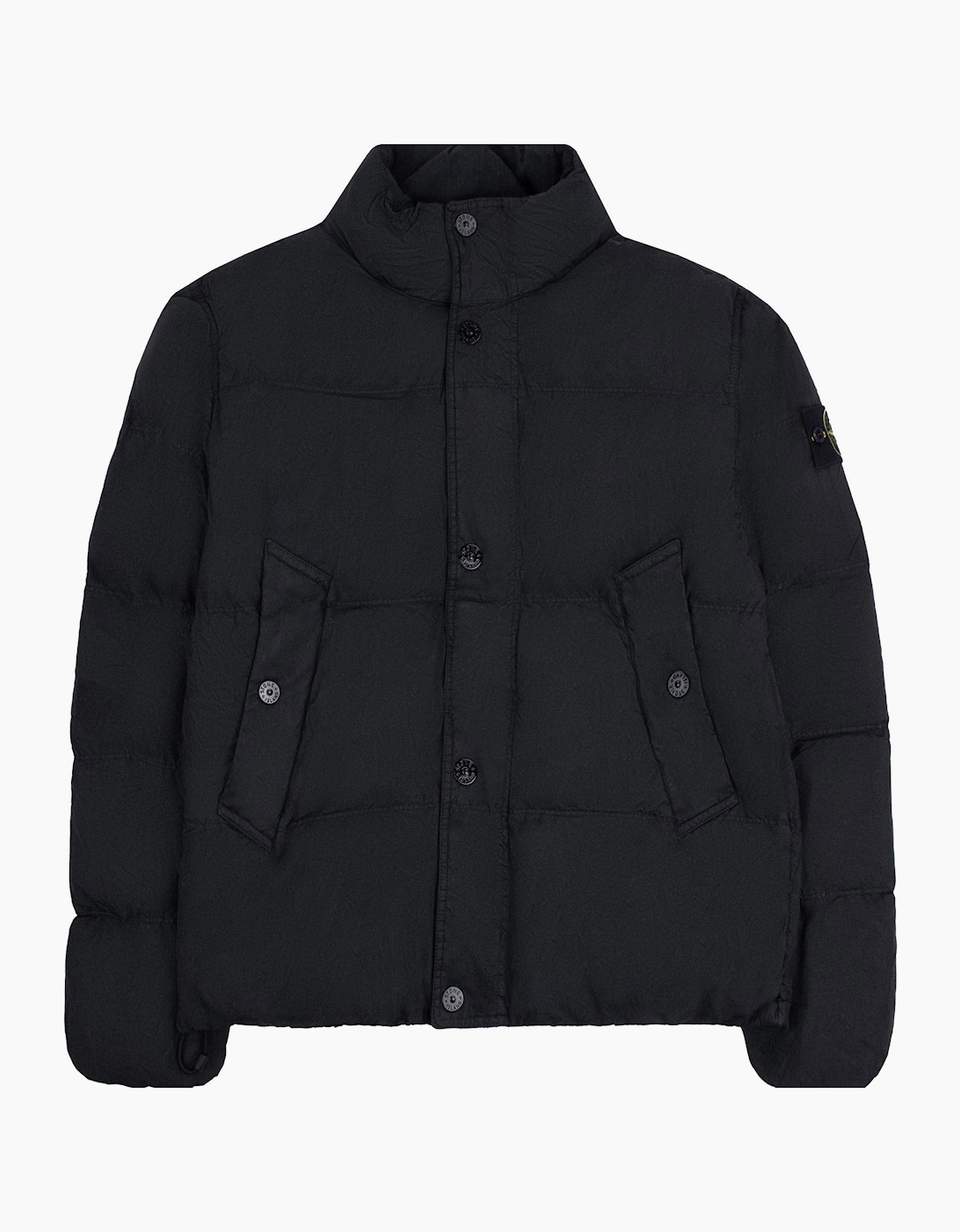 Stone Island 4100109 Anti-Drop Crinkle Reps Down Wind-Resistant Jacket BLACK V0029