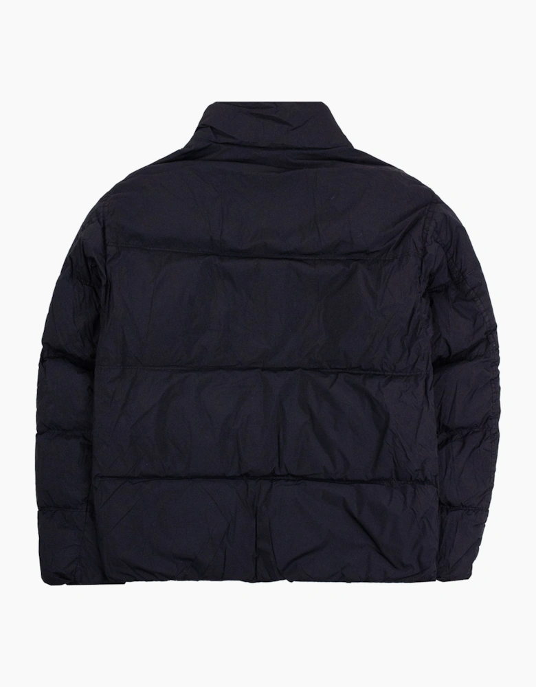 Stone Island 4100109 Anti-Drop Crinkle Reps Down Wind-Resistant Jacket BLACK V0029