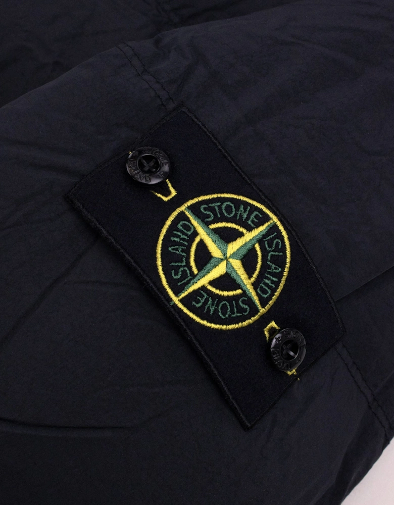 Stone Island 4100109 Anti-Drop Crinkle Reps Down Wind-Resistant Jacket BLACK V0029
