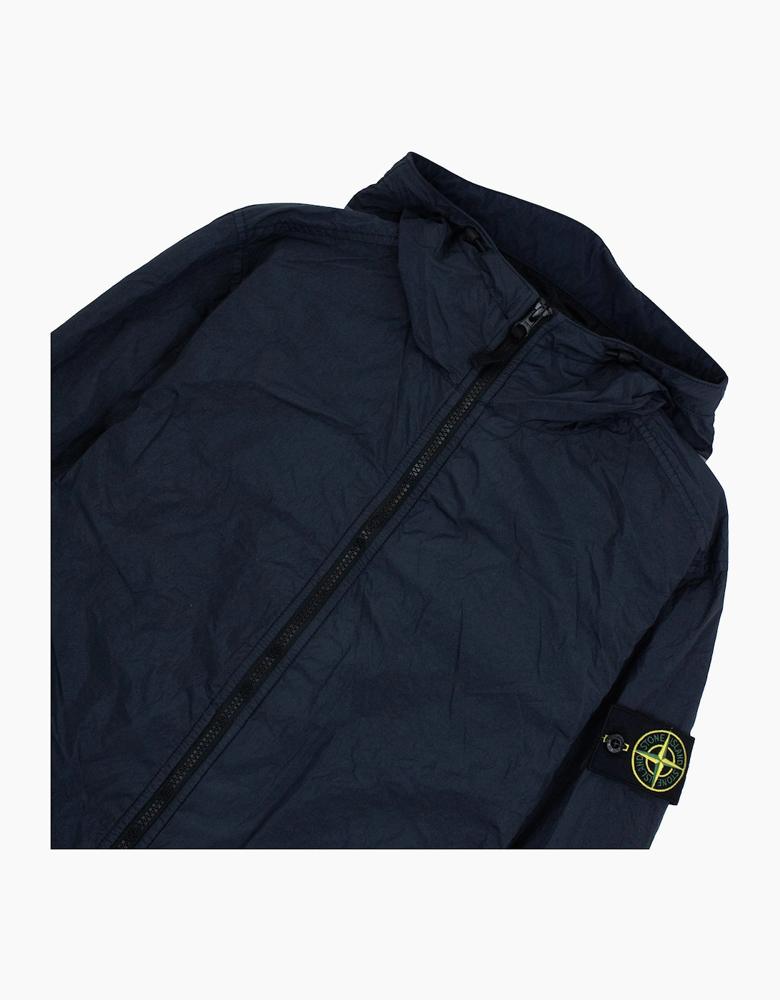 Stone Island 4100001 Anti-Drop Crinkle Reps Hooded Wind-Resistant Jacket NAVY BLUE V0020