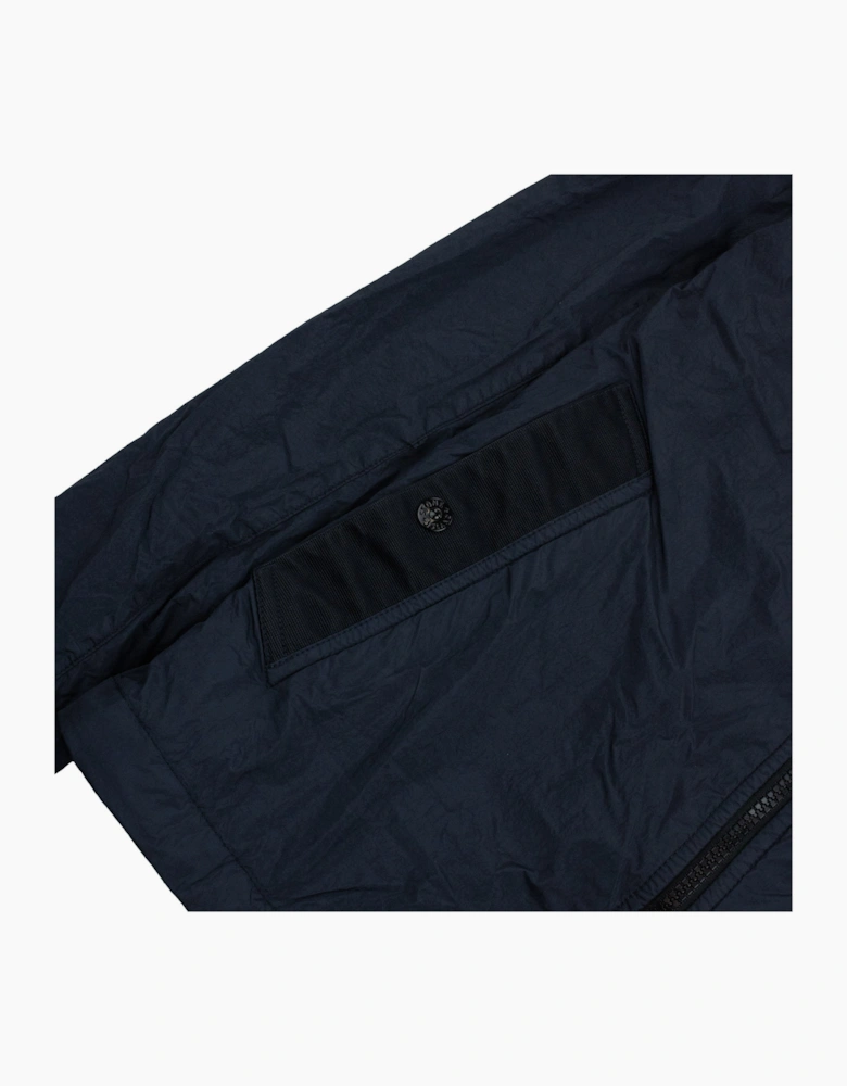 Stone Island 4100001 Anti-Drop Crinkle Reps Hooded Wind-Resistant Jacket NAVY BLUE V0020