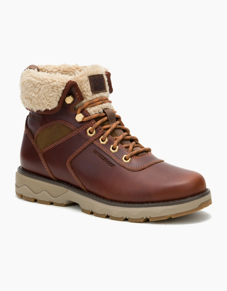 CAT Womens Fandom Roll Down Fur-Lined Waterproof Boots