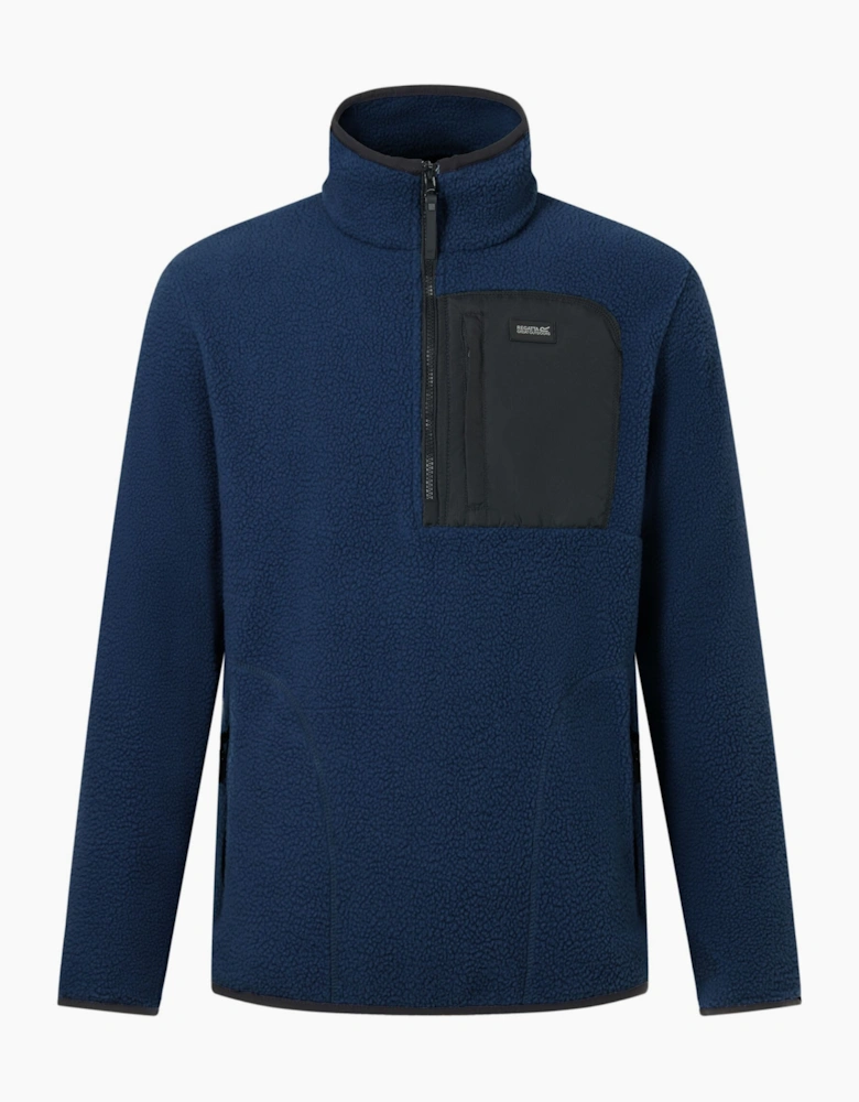 Regatta Mens Frankie Borg Quarter Zip Fleece Jacket