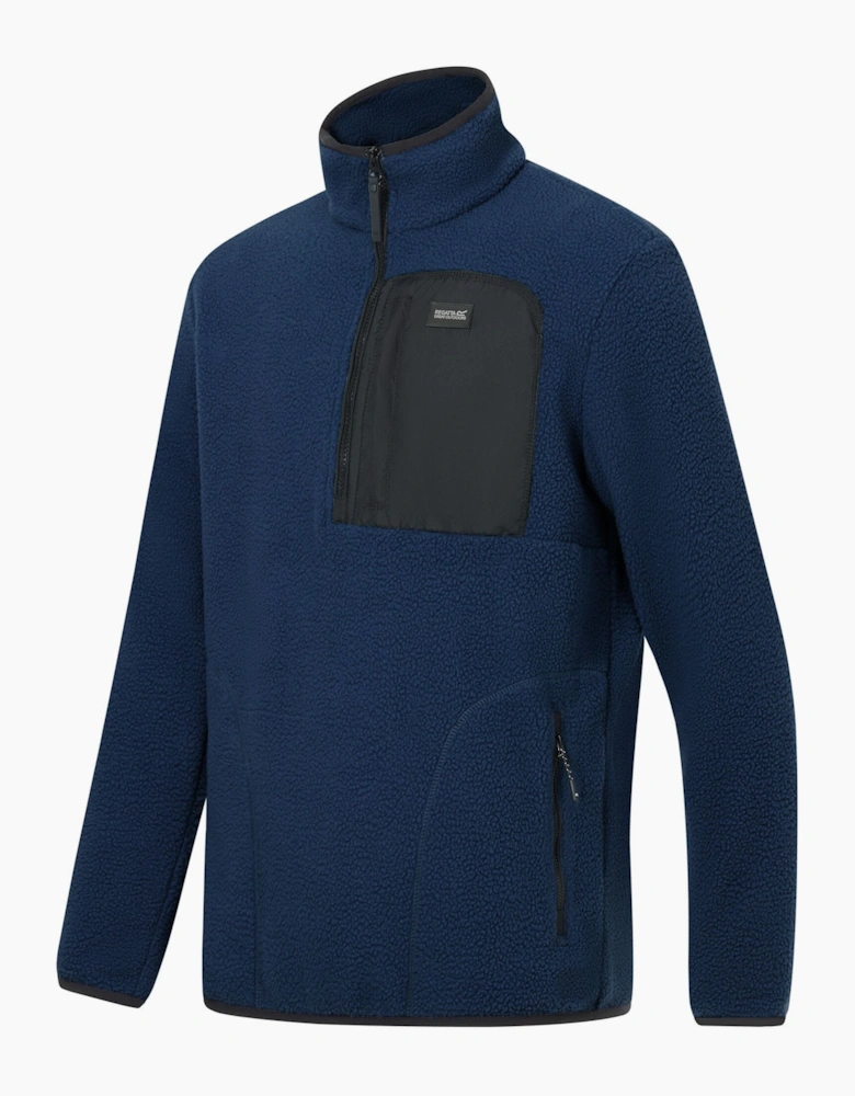 Regatta Mens Frankie Borg Quarter Zip Fleece Jacket