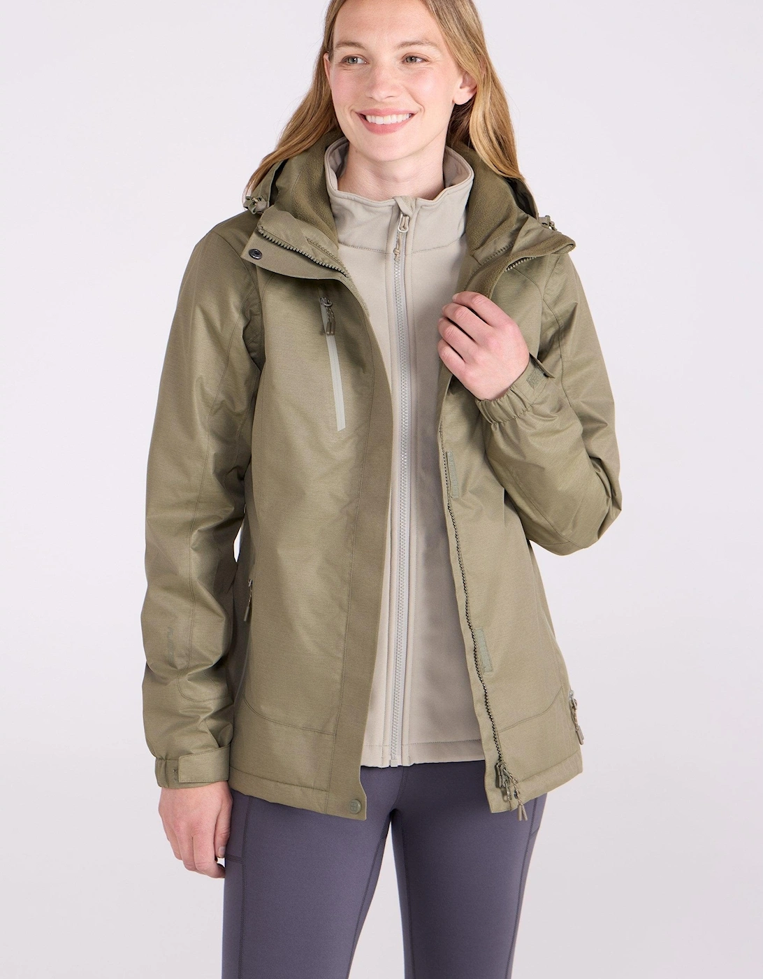 Mountain Warehouse Womens/Ladies Bracken Melange 3 in 1 Jacket