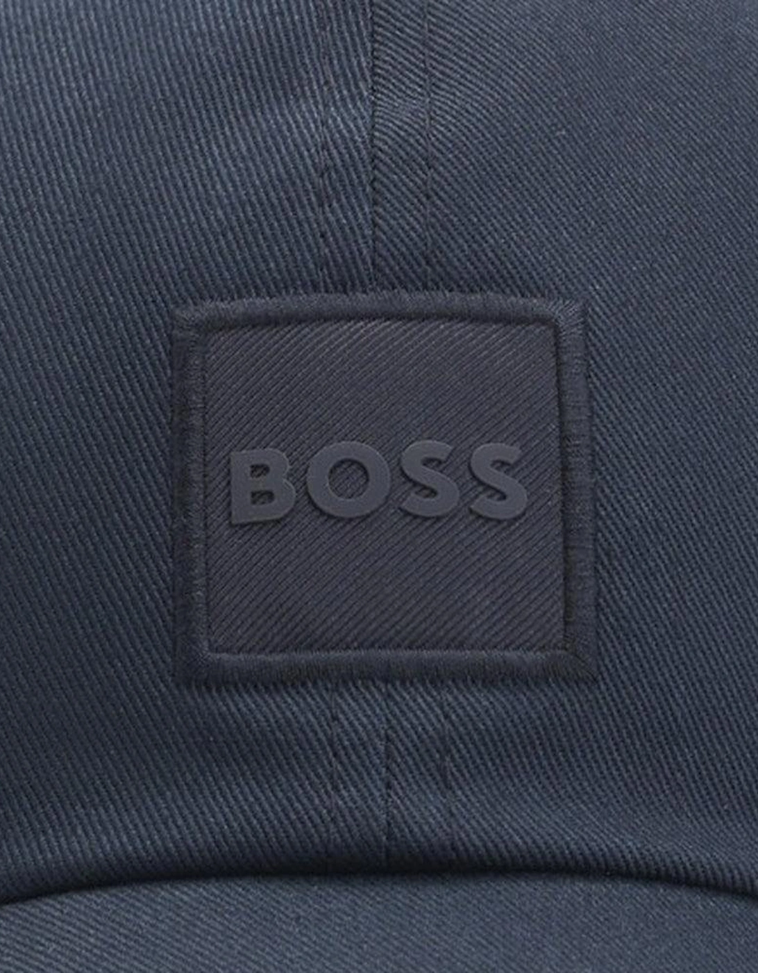 BOSS Derrel Logo Patch Cap Dark Blue