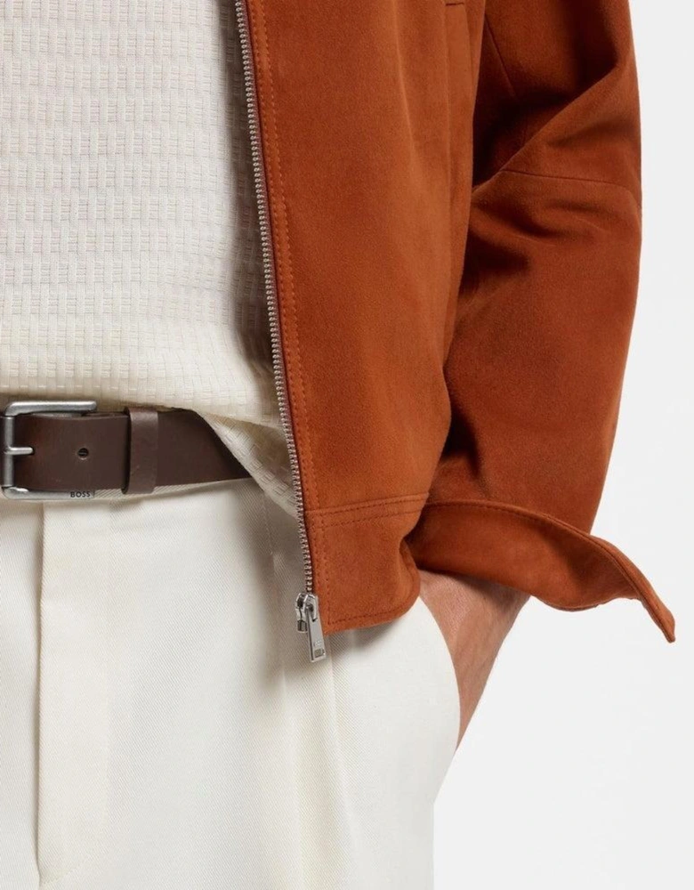 BOSS Joris Leather Belt Dark Brown