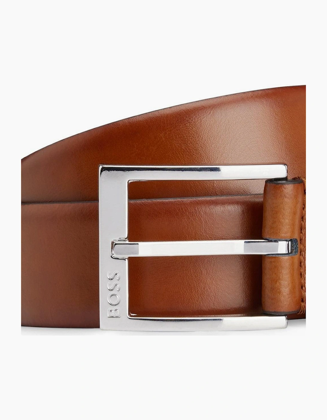 BOSS Elloy Italian Leather Belt Medium Brown