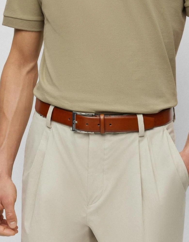 BOSS Elloy Italian Leather Belt Medium Brown
